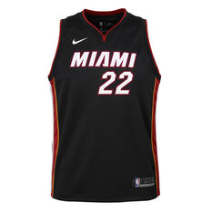 Nike Miami Heat Jimmy Butler 2020/21 Kids Icon Swingman Jersey Black S, Black, rebel_hi-res