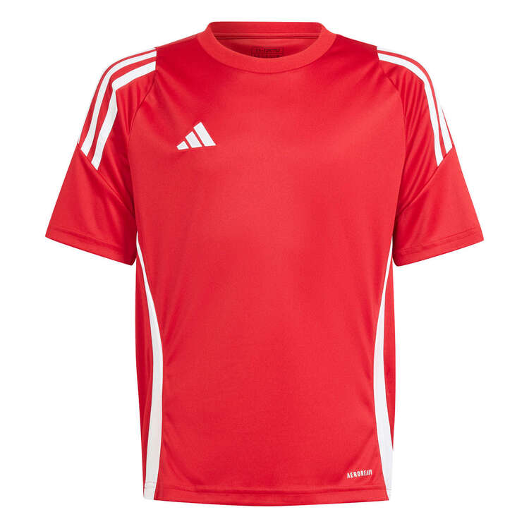 Adidas Kids Tiro 24 Football Jersey, Red/White, rebel_hi-res