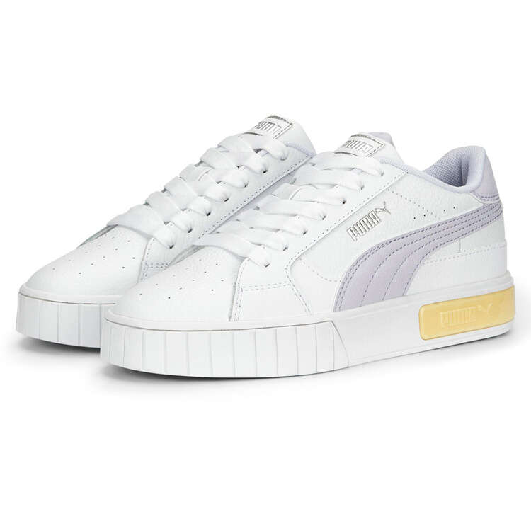 Puma Cali Star Womens Casual Shoes White/Purple US 6, White/Purple, rebel_hi-res