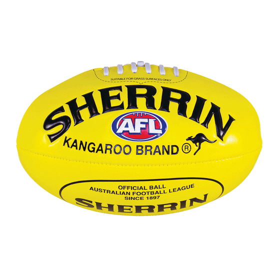 Sherrrin AFL Super Soft Mini Ball - Yellow, , rebel_hi-res