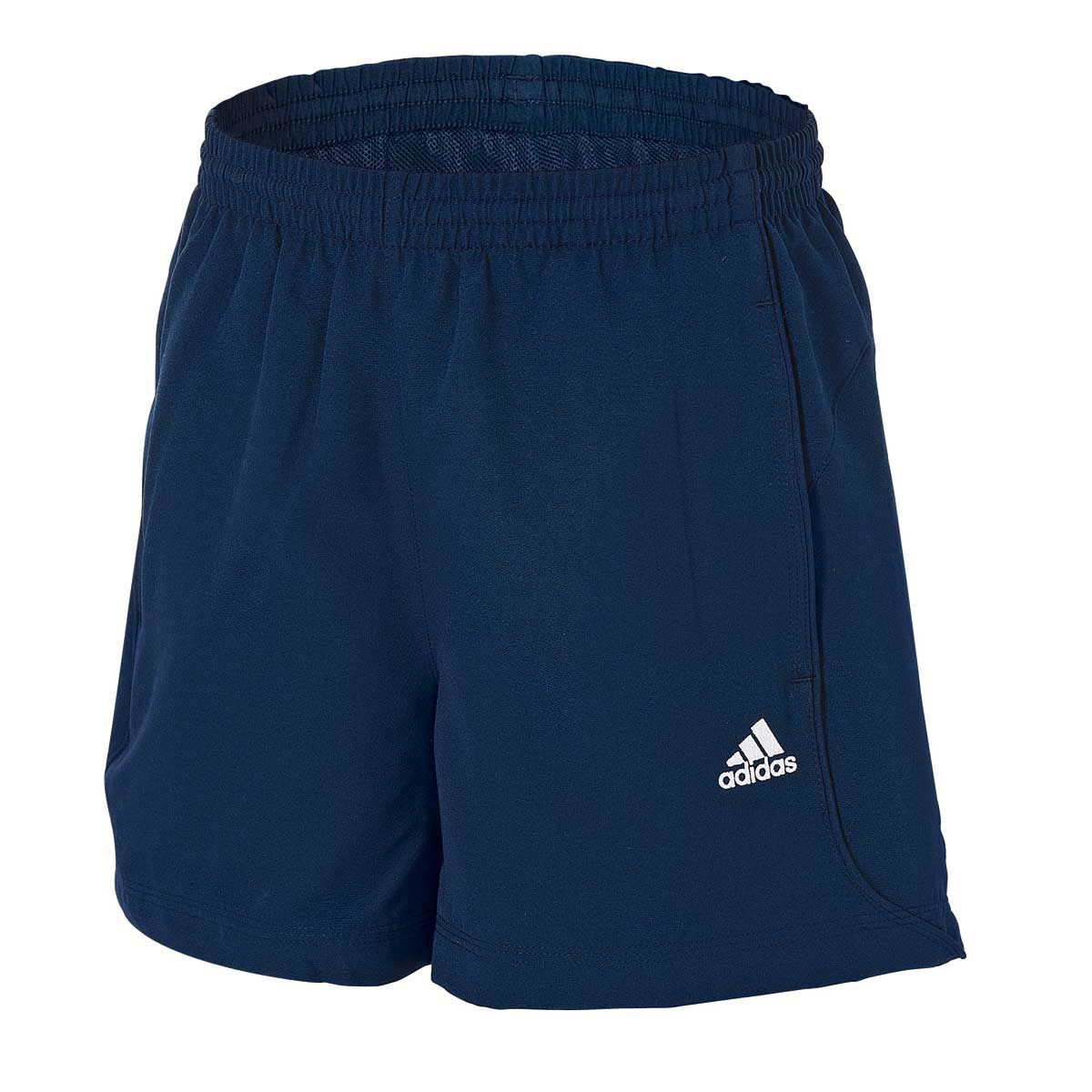 boys navy adidas shorts