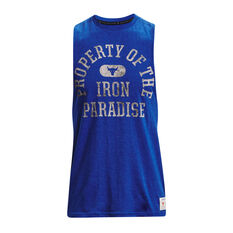 Under Armour Mens Project Rock Property Of The Iron Paradise Tank Royal Blue S, , rebel_hi-res