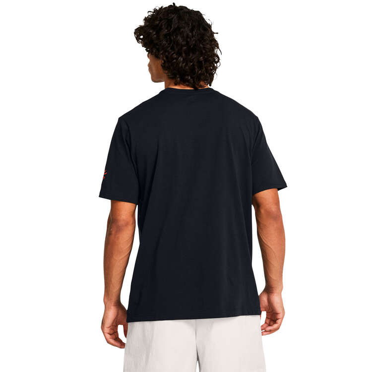 Under Armour Curry Young Wolf Tee, Black, rebel_hi-res