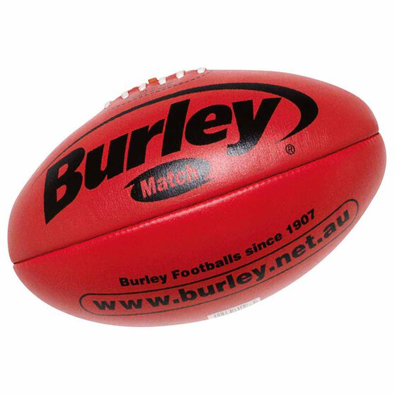 Burley AFL Match Australian Rules Ball, Red, rebel_hi-res