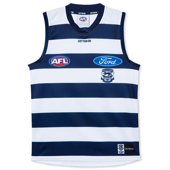 Geelong Cats 2022 Mens Home Guernsey, Navy/White, rebel_hi-res