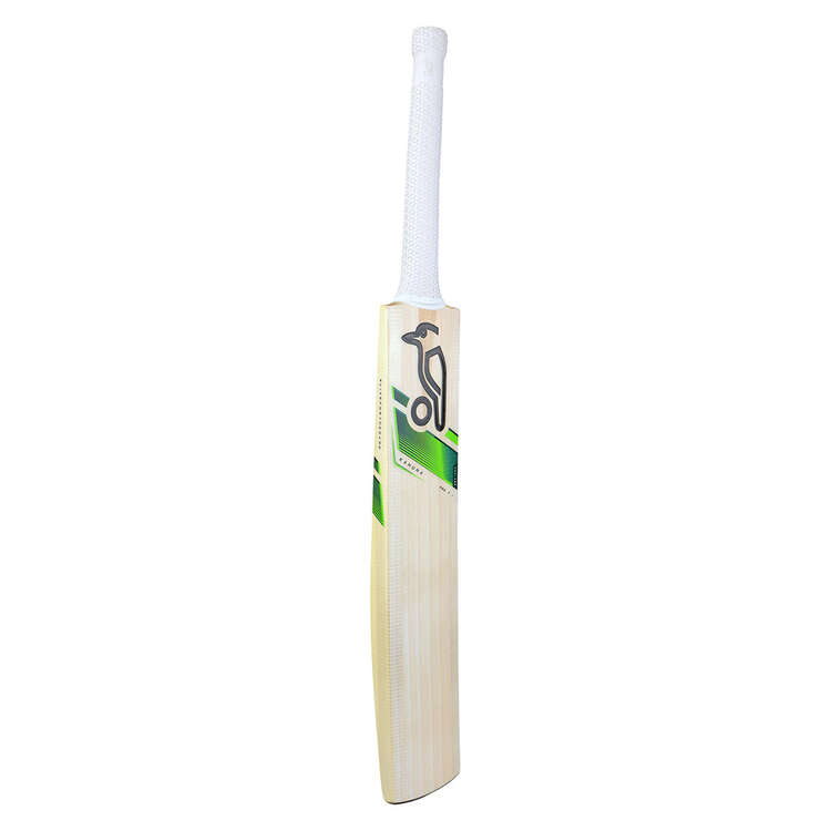 Kookaburra Kahuna Pro 7.1 Junior Cricket Bat Tan/Lime Harrow, Tan/Lime, rebel_hi-res