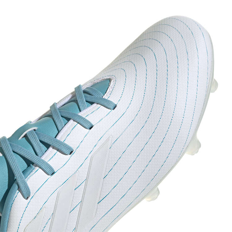 adidas X Parley Copa Pure .3 Football Boots White/Blue US Mens 12 / Womens 13, White/Blue, rebel_hi-res