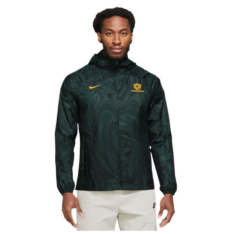 Nike Australia Mens AWF Football Jacket Green S, Green, rebel_hi-res