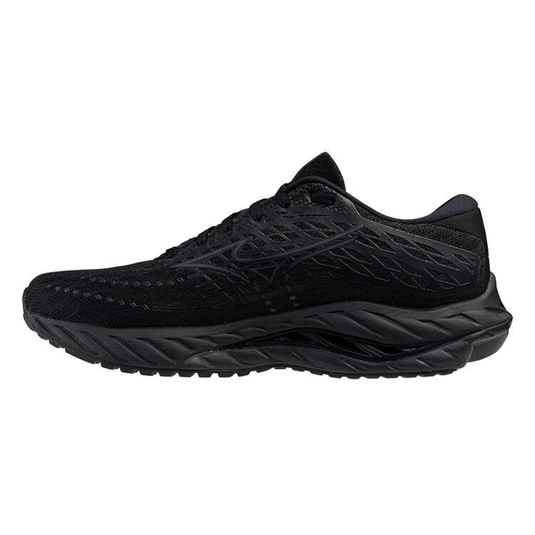 Mizuno Wave Inspire 20 2E Mens Running Shoes Black US 8, Black, rebel_hi-res