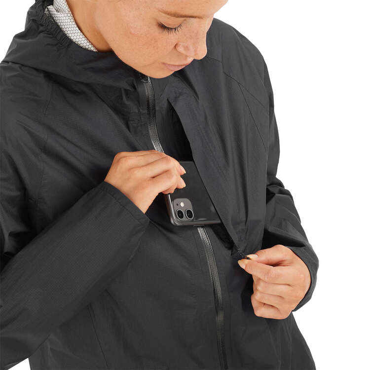 Salomon Womens Bonatti Waterproof Jacket, Black, rebel_hi-res