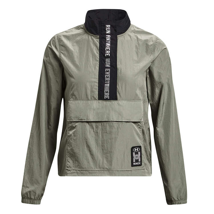 Under Armour Womens STORM Run Everywhere Layer Jacket, Green, rebel_hi-res