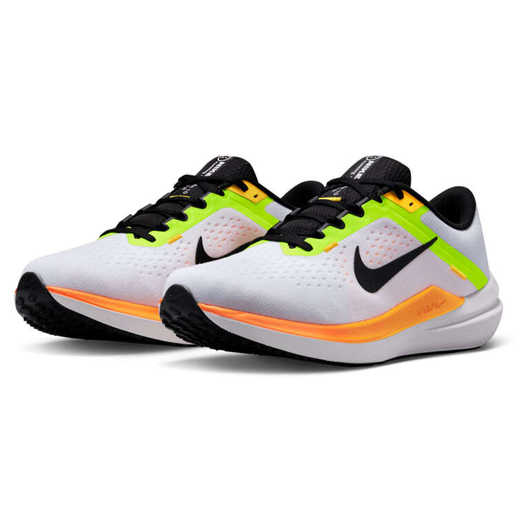 Nike Air Winflo 10 Mens Running Shoes White/Orange US 13, White/Orange, rebel_hi-res