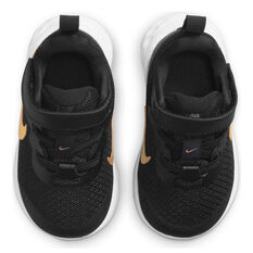 Nike Revolution 6 Toddlers Shoes, Black/Gold, rebel_hi-res