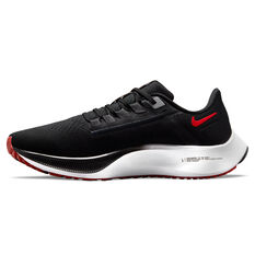 Nike Air Zoom Pegasus 38 Mens Running Shoes Black/Crimson US 7, Black/Crimson, rebel_hi-res