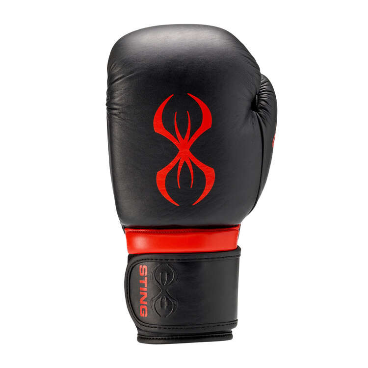 Sting ArmaPro Boxing Gloves Black 12 Oz, Black, rebel_hi-res