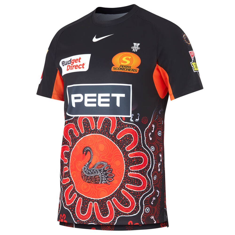 Nike Youth Perth Scorchers 2023/24 Indigenous Cricket Shirt | Rebel Sport