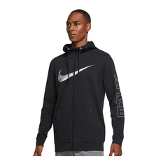 Nike Mens Sports Clash Dri-FIT Full-Zip Training Hoodie Black S, Black, rebel_hi-res