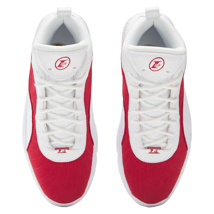 Reebok Answer III Basketball Shoes, White/Red, rebel_hi-res