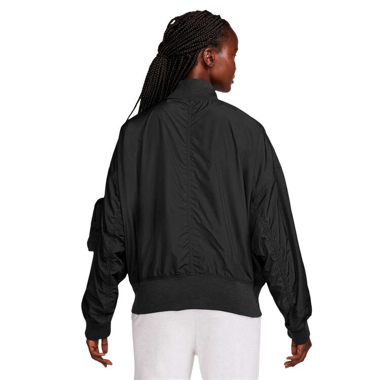 Nike Womens Sportswear Essential Oversized Bomber Jacket, Black, rebel_hi-res