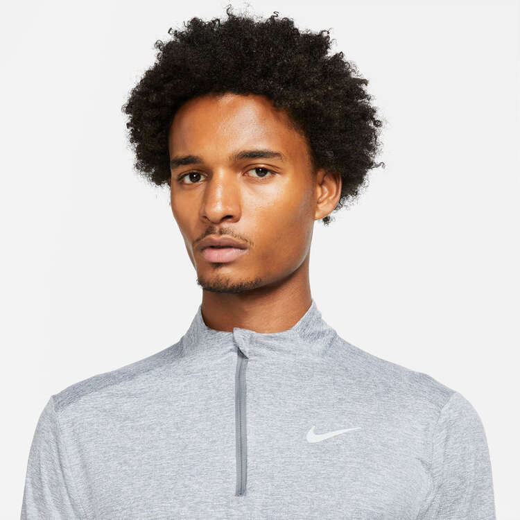 Nike Men's Dri-FIT Elements 1/2 Zip Running Top, Grey, rebel_hi-res