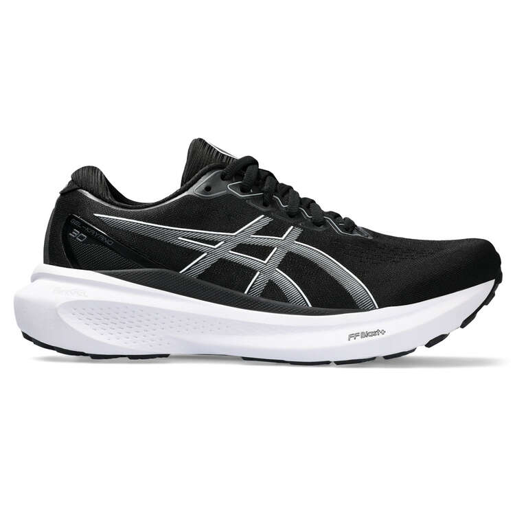 Asics GEL Kayano 30 D Womens Running Shoes Black/Grey US 6, Black/Grey, rebel_hi-res
