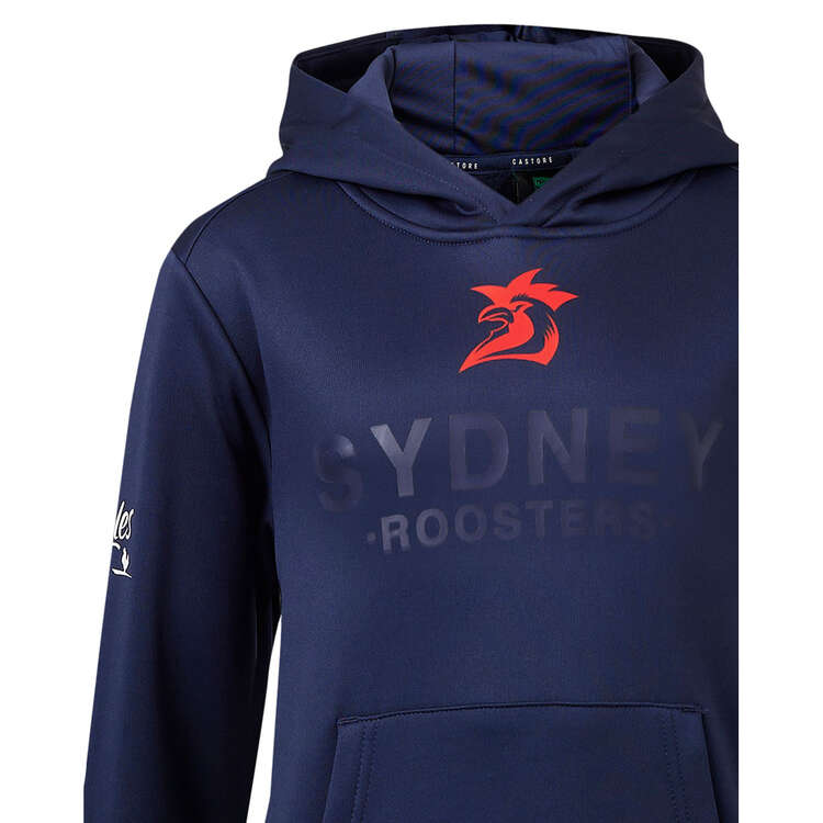 Sydney Roosters 2024 Kids Travel Hoodie, Navy, rebel_hi-res
