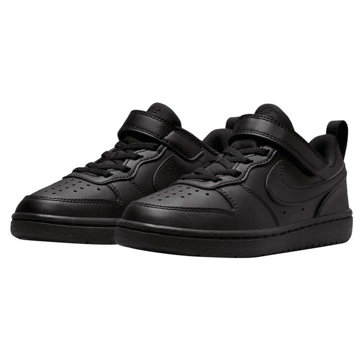 Nike Court Borough Low Recraft PS Kids Casual Shoes, Black, rebel_hi-res