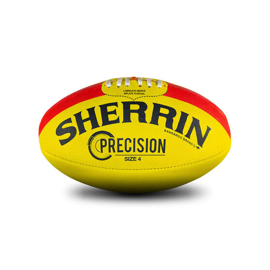 Sherrin Synthetic Precision AFL Football Yellow 4, , rebel_hi-res