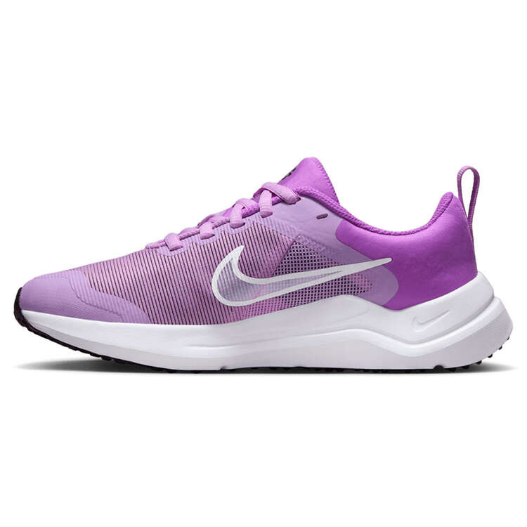 Nike Downshifter 12 Next Nature GS Kids Running Shoes, Purple/White, rebel_hi-res