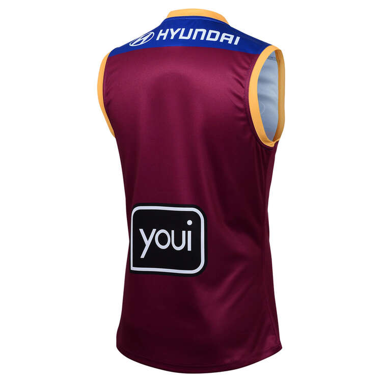 Brisbane Lions 2024 Youth Home Guernsey Red 6, Red, rebel_hi-res