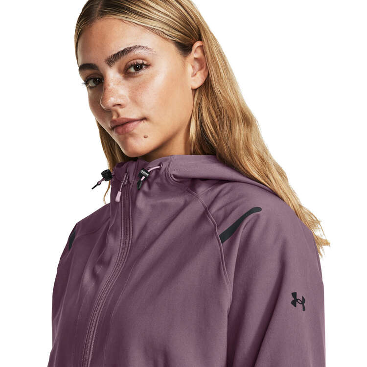 Under Armour Womens Unstoppable Hooded Jacket, Purple, rebel_hi-res