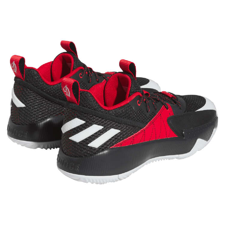 adidas Dame Certified Basketball Shoes, Black/Red, rebel_hi-res