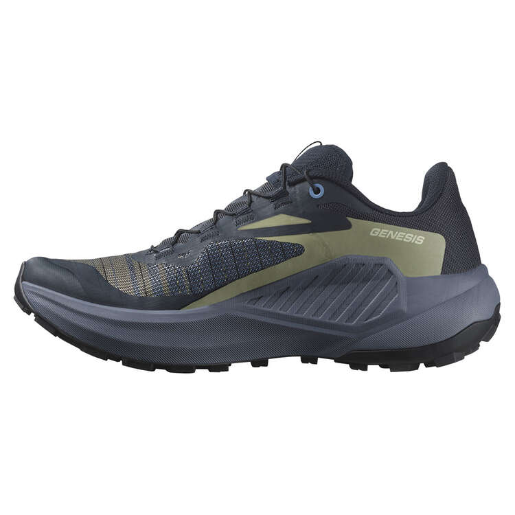 Salomon Womens Genesis Trail Running Shoes Grey/Blue 6, Grey/Blue, rebel_hi-res