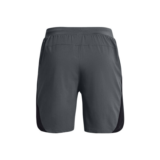 Under Armour Mens Launch 7inch Running Shorts, Grey, rebel_hi-res