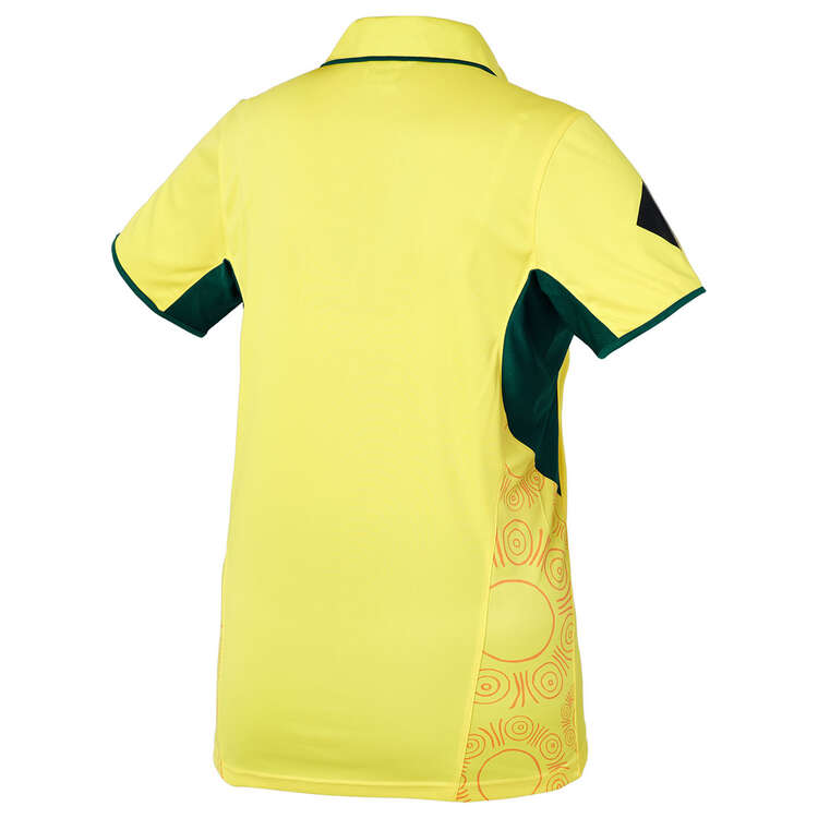 Cricket Australia Womens 2023/24 Replica ODI Home Shirt, Yellow, rebel_hi-res