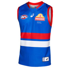 Western Bulldogs 2022 Mens Home Guernsey, Blue/Red, rebel_hi-res