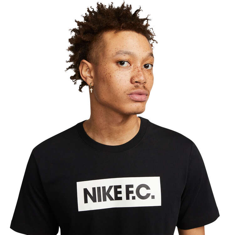 Nike FC Mens Football Tee Black M, Black, rebel_hi-res