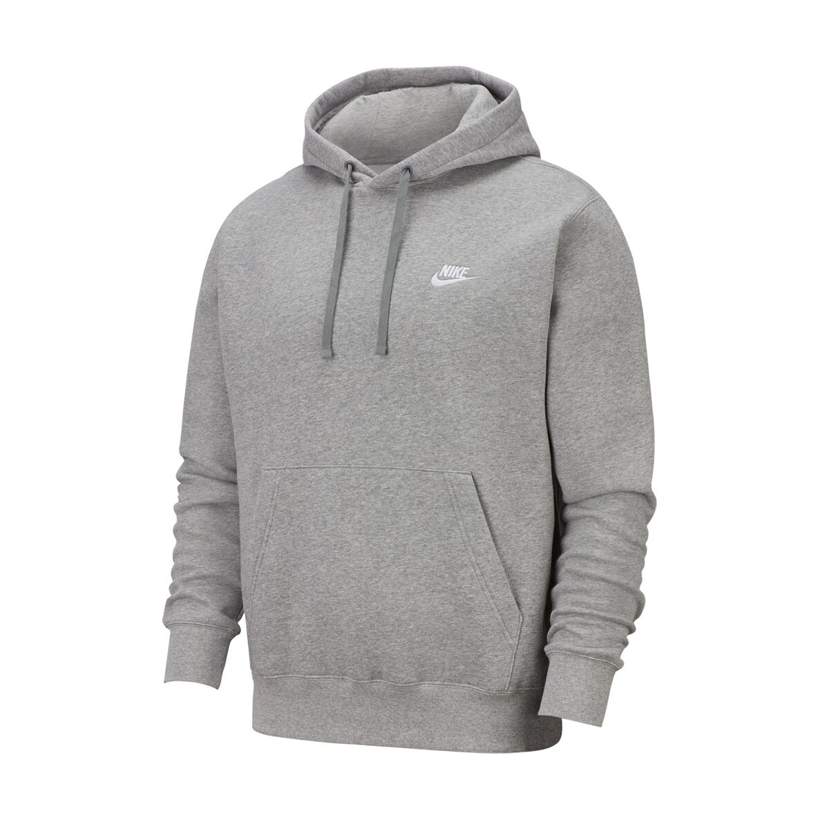 nike sportswear club fleece hoodie grey