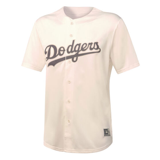 Los Angeles Dodgers Mens Tonal Replica Jersey, White, rebel_hi-res