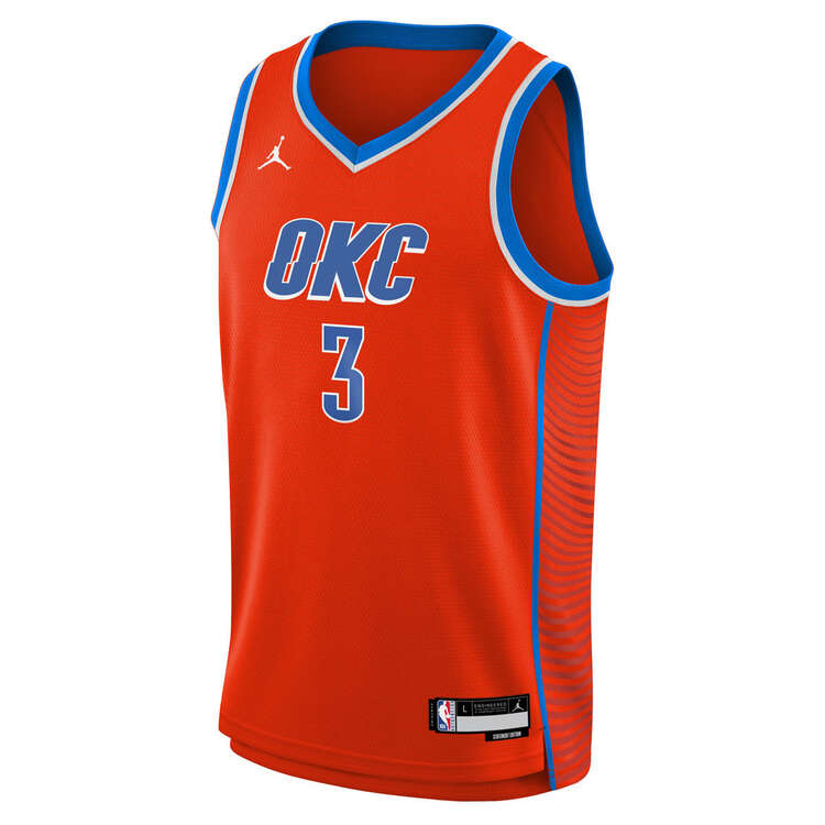 Oklahoma City Thunder Nike City Edition Swingman Jersey - White - Custom -  Mens