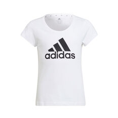 adidas Girls VT Essential Big Logo Tee White/Black 8, , rebel_hi-res