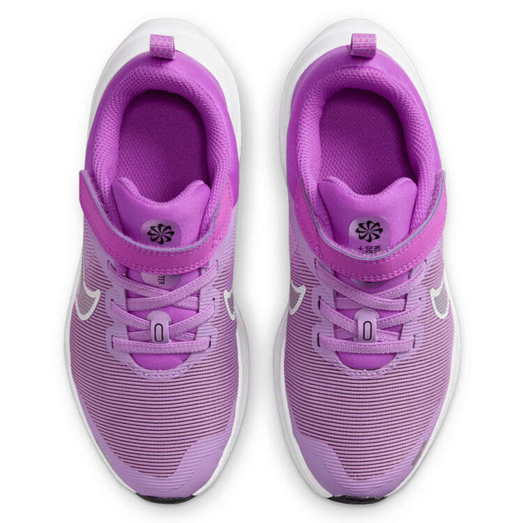 Nike Downshifter 12 Next Nature PS Kids Running Shoes, Purple/White, rebel_hi-res