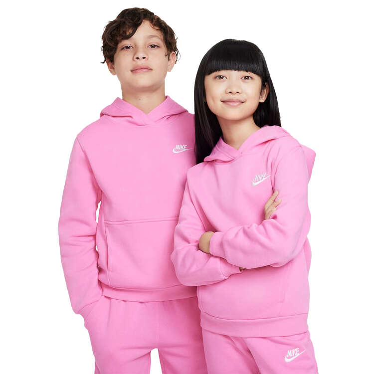 Nike Kids Sportswear Club Fleece Pullover Hoodie, Pink, rebel_hi-res
