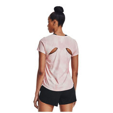 Under Armour Womens Iso-Chill 200 Laser Tee, Pink, rebel_hi-res