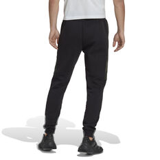 adidas Mens Essentials Camo Print Fleece Pants Black XS, Black, rebel_hi-res