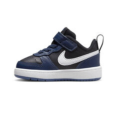 Nike Court Borough Low 2 Toddlers Shoes Navy/White US 4, Navy/White, rebel_hi-res