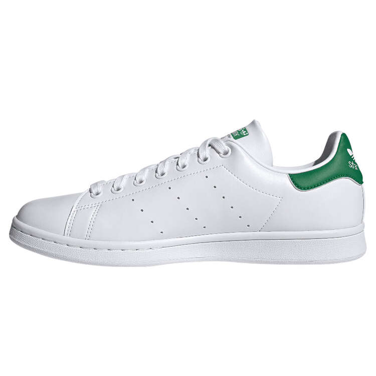 adidas Originals Stan Smith Casual Shoes, White/Green, rebel_hi-res