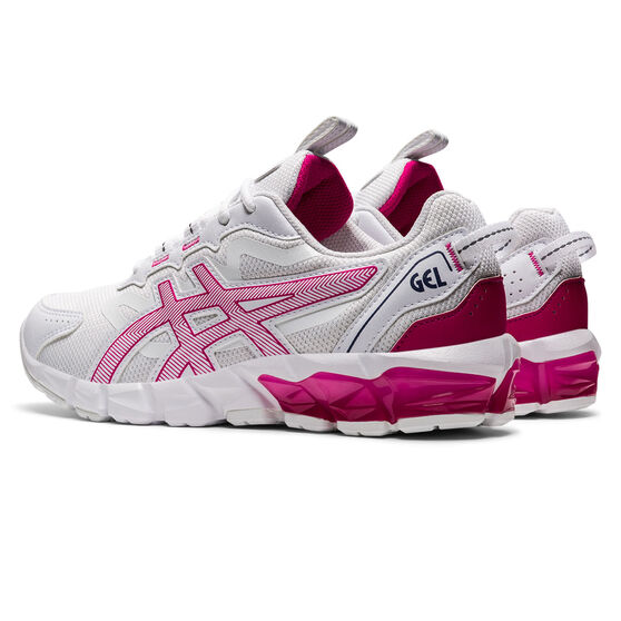 Asics GEL Quantum 90 2 GS Kids Casual Shoes, White/Pink, rebel_hi-res
