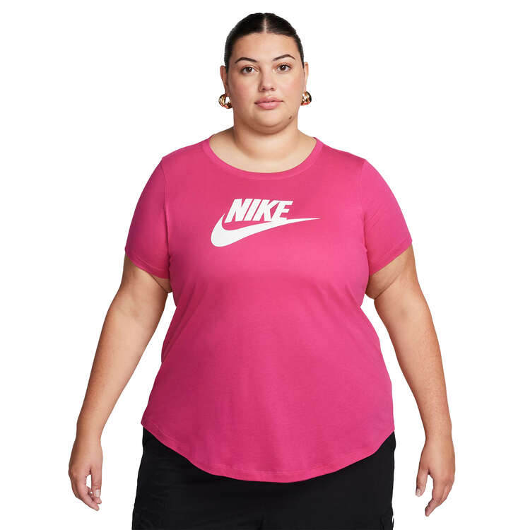 Nike Womens Sportswear Club Essentials Tee Pink XL, Pink, rebel_hi-res