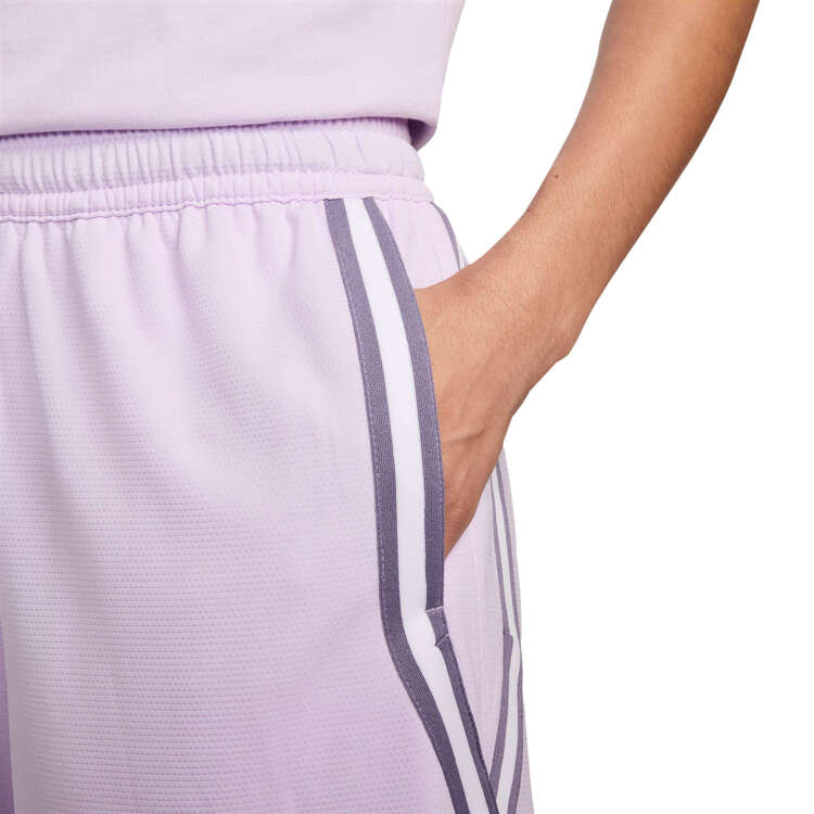 Nike Womens Fly Crossover Basketball Shorts Purple S, Purple, rebel_hi-res